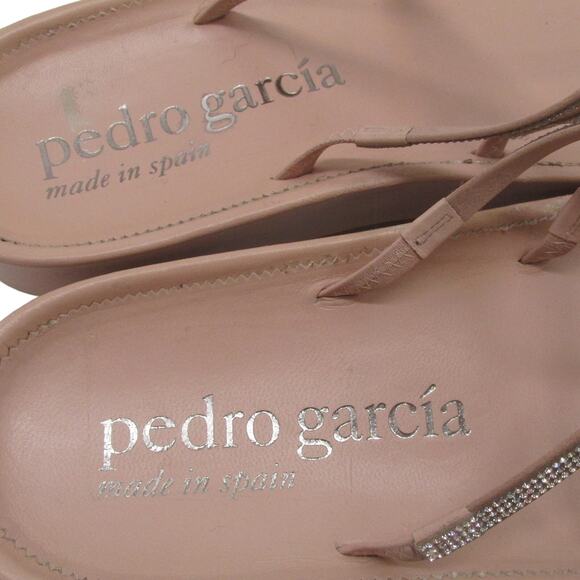 Pedro Garcia Flat Swarovski Crystal Light Pink Sandal Women's 40 (US 10) NWOB - Picture 5 of 8